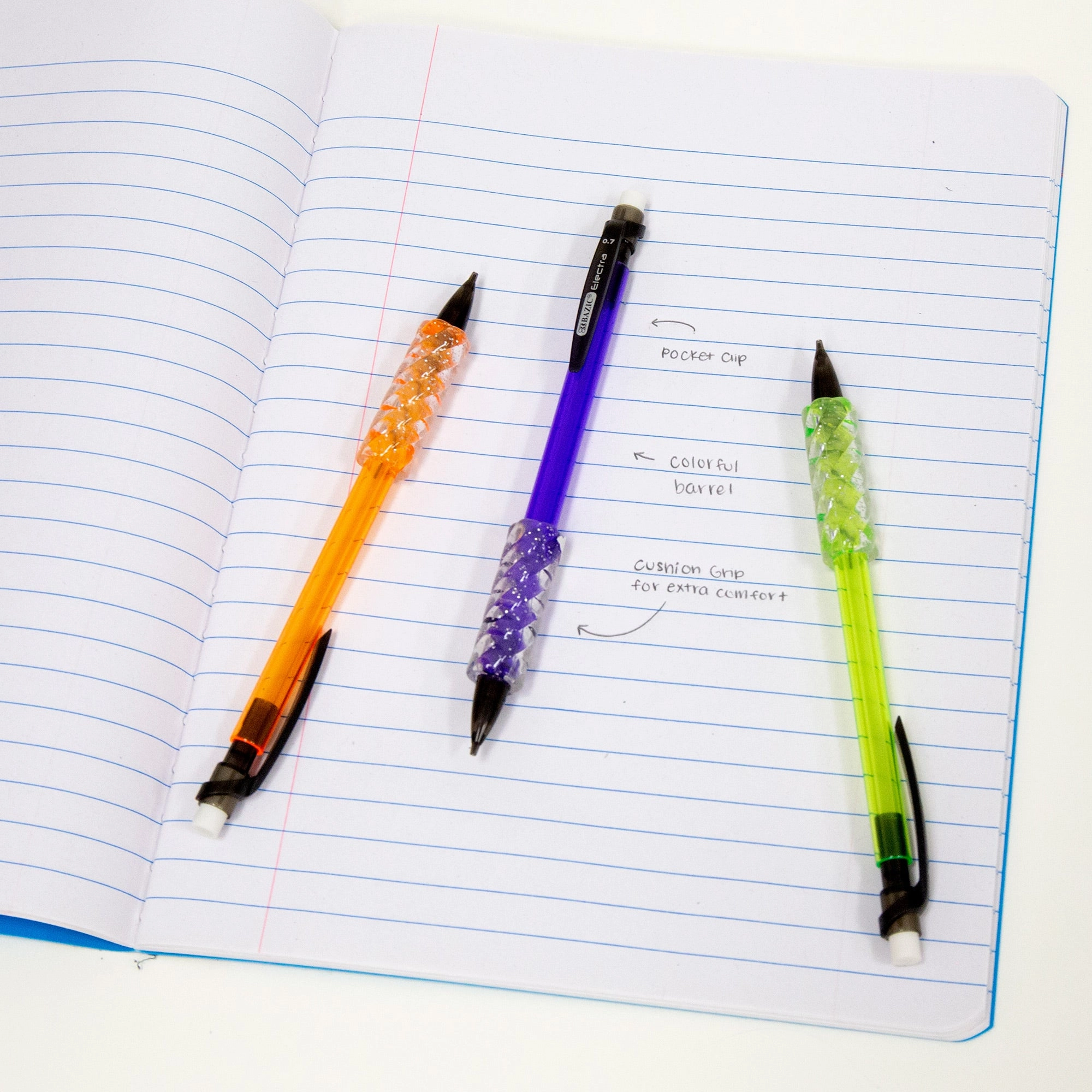 0.7 mm Electra Fashion Color Mechanical Pencil (3/Pack)