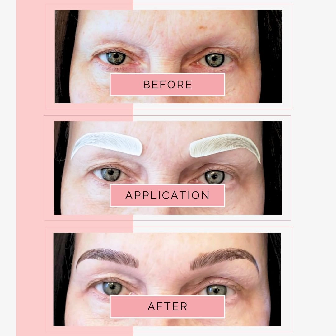 10 Pack Temporary Eyebrow Tattoos Waterproof Eyebrow Stickers, False Tattoos Hair Like Peel Off Instant Transfer Brows For Women And Men | Natural Strokes, Shaping (arched, black)