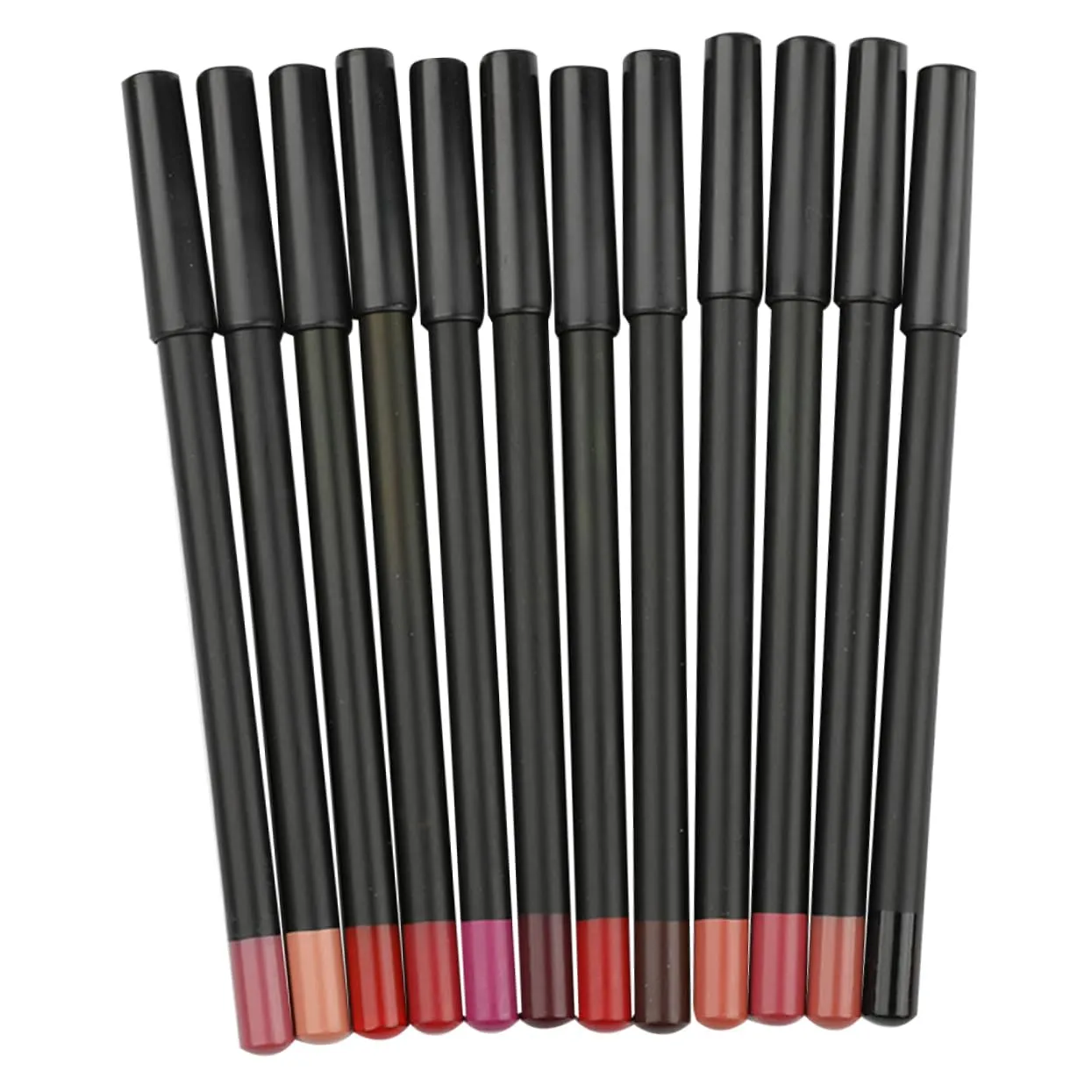 12pcs Multi-functional Lip Liner Pencils Smooth Application for Precise Lip Contouring for Effortless Makeup and Enhanced Definition