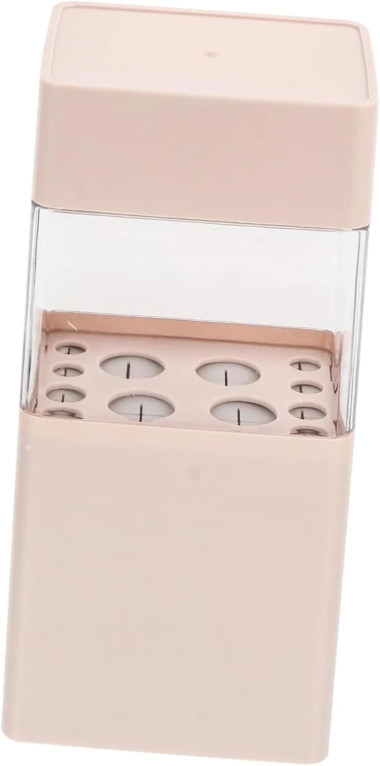 1pc Makeup Brush Storage Bucket Translucent Organizer for Eyebrow Pencil Cosmetics Holder for Reducing Countertop Clutter Design