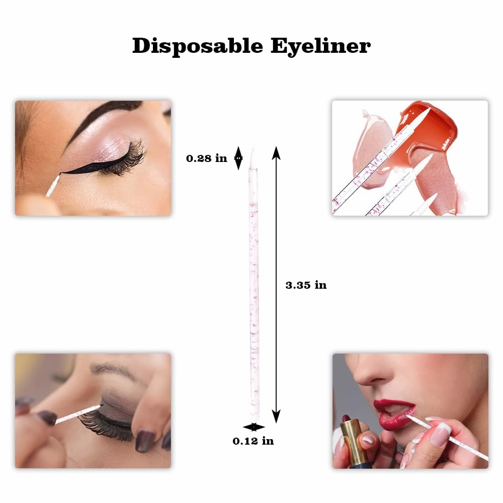 1PC2 in1Eyelash Comb Dual Purpose Eyelash,1Brow & Lash Shaper with 3 Different Spoolie Brushes, 1 Eyeshadow and Eyeliner Stencils Pad,2Pcs Eyelash Stamps Tool,10pc Disposable Eyeliner Makeup
