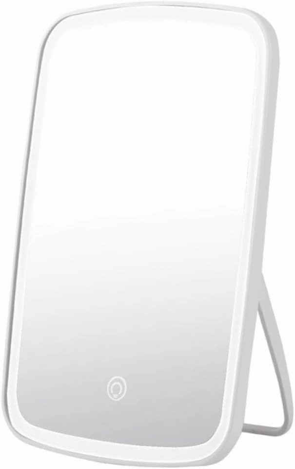 1pc LED Lighted Desktop Makeup Mirror with Touch Control Angle Vanity Mirror for Makeup Application Eyebrow Trimming Shaving Hair Styling Facial Care