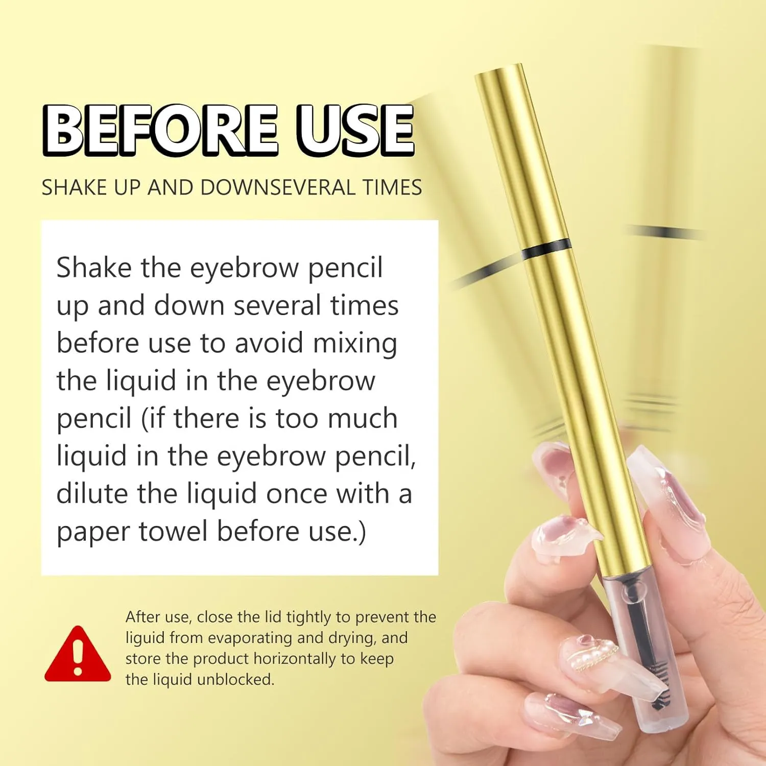 2 in 1 Long-Lasting Eyebrow Pencil and Brow Up-Grade Gel, Light Brown and Brown Shades (3#Dark Brown)