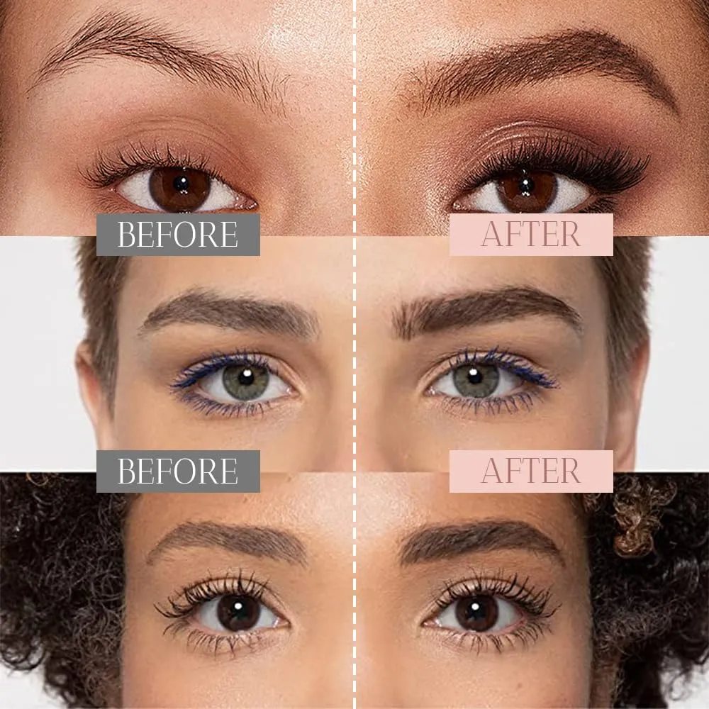 2 Pack Microblading Eyebrow Pencil, 2025 New 4 Tip Eye Brow Pen 3D Magic Eyebrow Tattoo Pencils, Womens Natural Makeup Long-Lasting Fine Stroke Magic Eyebrows Pencil (Dark Brown)