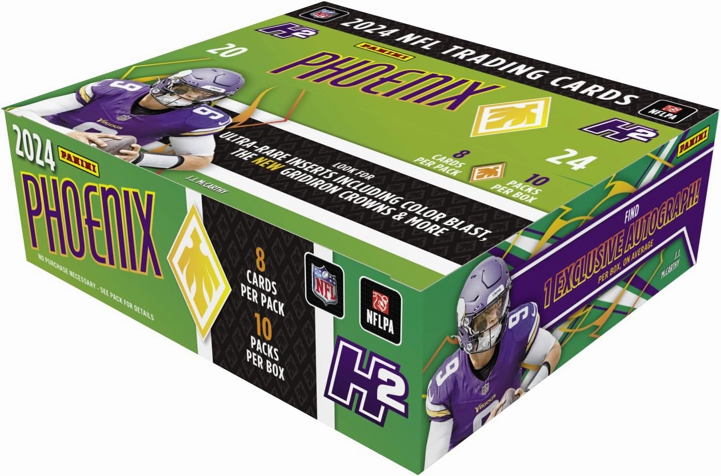 2024 Panini Phoenix NFL Hobby H2 Trading Card Box (1 Autograph Per H2 Box)