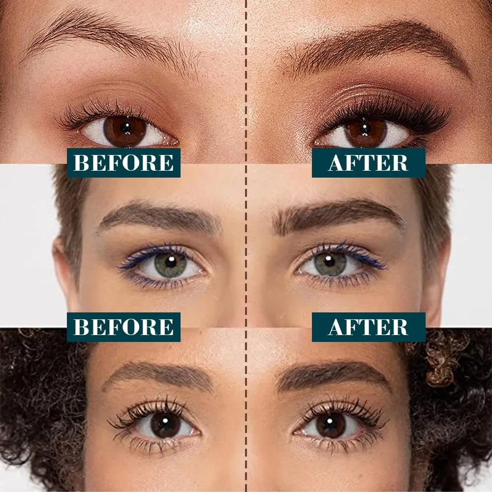 2025 New Magic Eyebrow Pencil, 3D Microblading Eyebrow Pencil 4 Tip Eye Brow Pen, 24 Hours Fine Stroke Eyebrow Pen Makeup Eyebrow Pencils (Dark Brown)