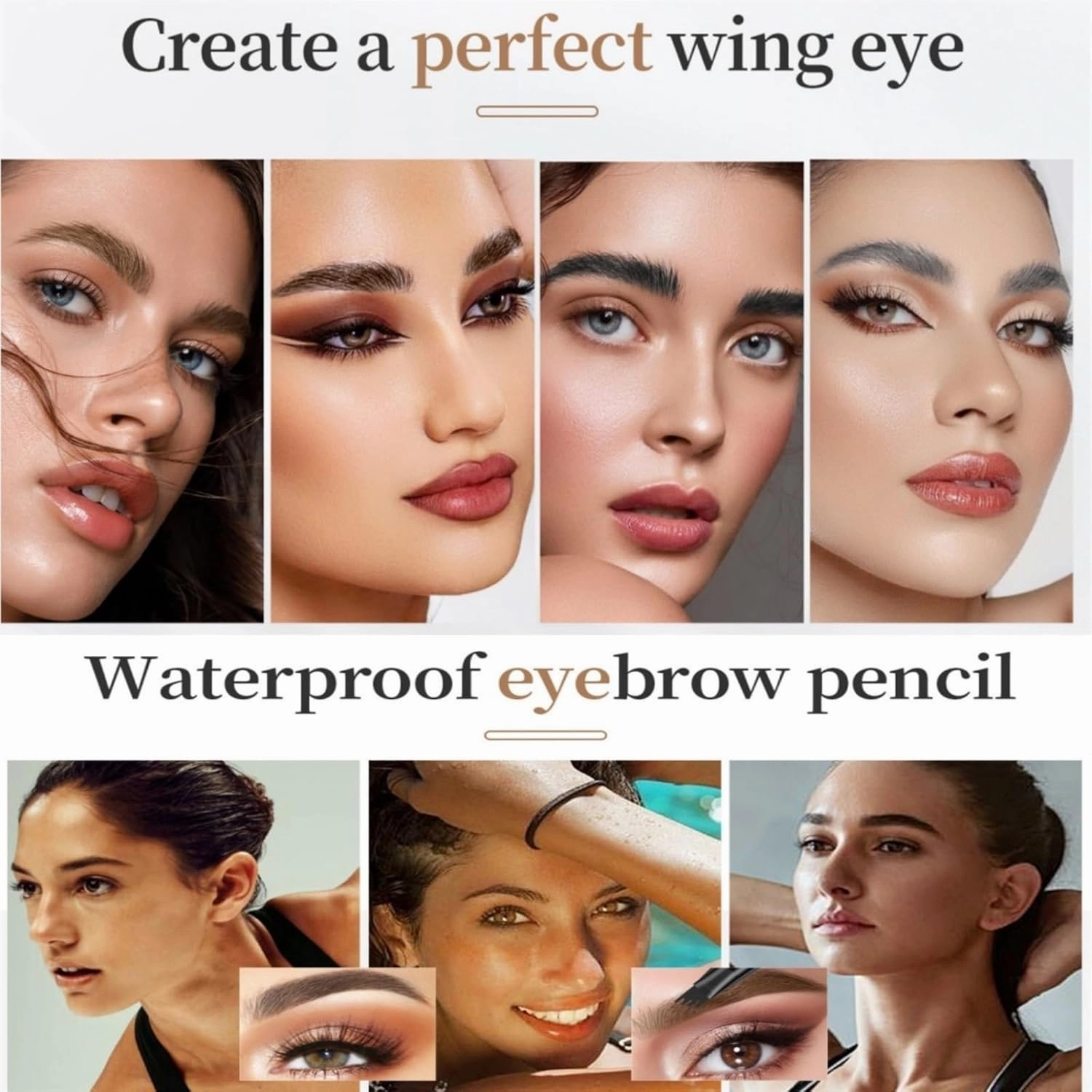 2025 New Magic Eyebrow Pencil, Upgraded 3D Waterproof Microblading, Long Lasting and Natural(B-Gray)