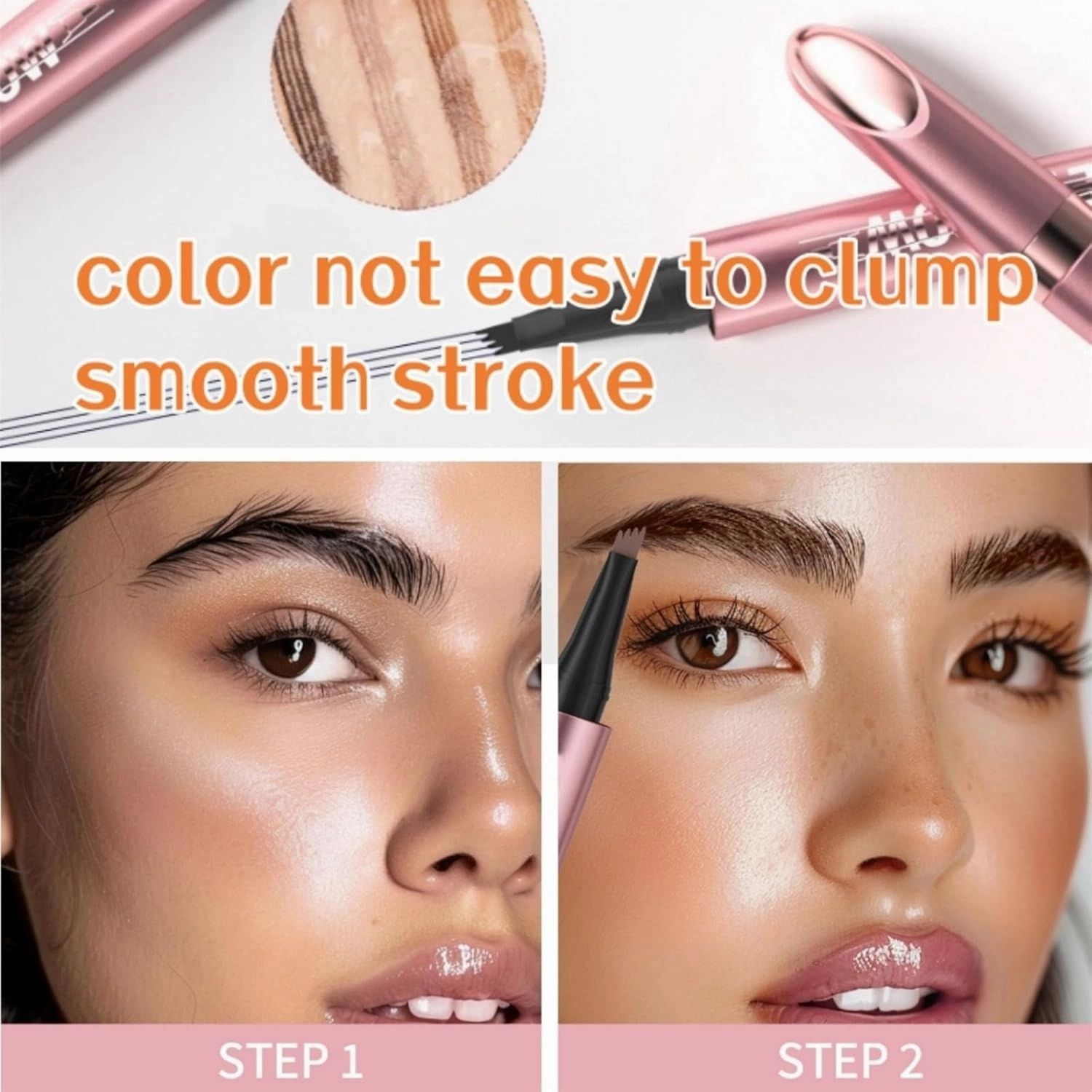 2025 New Magic Eyebrow Pencil, Upgraded 3D Waterproof Microblading, Long Lasting and Natural(B-Gray)