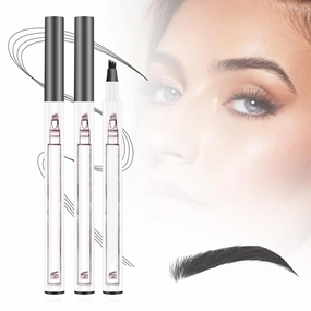 2025 New Waterproof Brow Pencil with Micro-Fork Tip, Natural Makeup Fine Stroke Eyebrow Tattoo Pencil, Eyebrow Pencil Microblading Eyebrows Pencils for women (2pcs Dark grey)