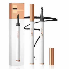 2025 Upgraded Microblading Eyebrow Pencils, 4 Tip Eye Brow Pen Magic Eyebrows Tattoo Pencil, 3D Microblading Eyebrow Pencil Eye Brow Pencils Contouring Pen for Women (Black)