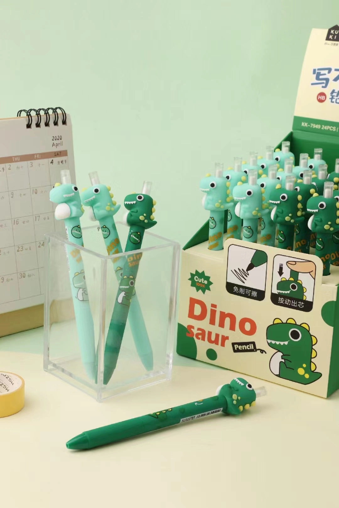 21806 DINOSAUR  RETRACTABLE PENCIL-24