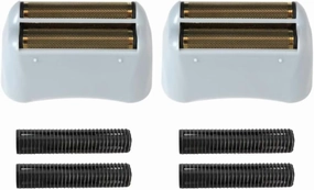 2-Pack Replacement Shaver Head and Cutter Blades with Hypo-Allergenic Gold Foil Head Compatible Compatible for Andis 17150(TS-1)/17155/17200