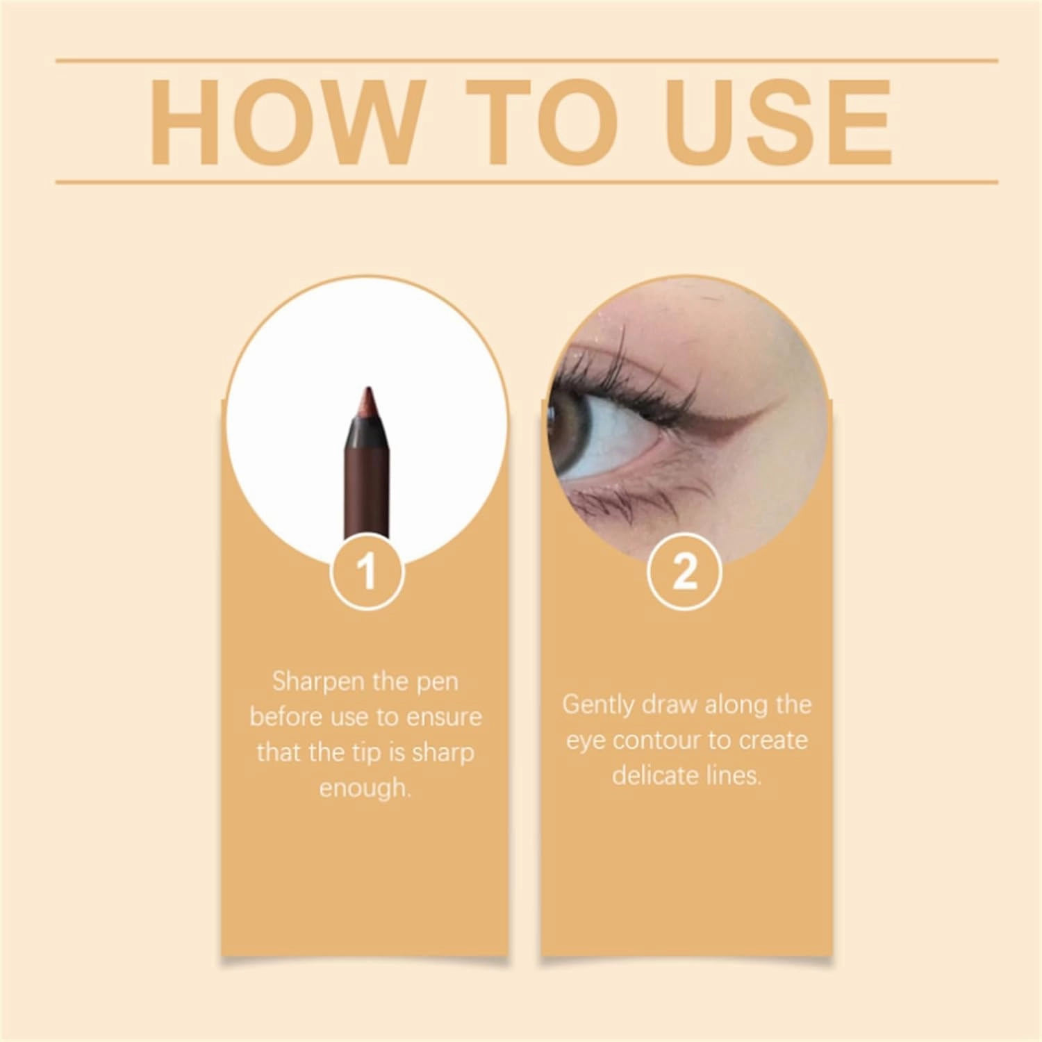 2 Pack Waterproof Eyeliner Duo Sharpenable Eye Pencil, 2025 New Plum Eyeliner Pencil Waterproof, No Smudging, Fading, 2 in 1 Eye Liner and Eyebrow Pencils, Smooth and Easy to Color (Plum)