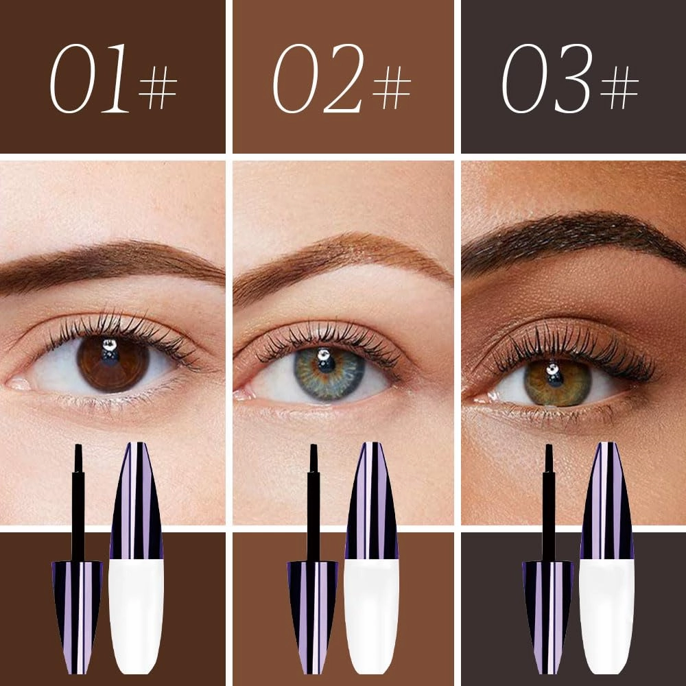 2pcs Easy Peel-Off Eyebrow Gel, 2025 Upgrade Tattoo Eyebrow Gel Easy Peel Off, Eyebrow Tattoo Peel Off, Transfer-proof Eyebrow Gels Waterproof for Women All Skin Types (2pcs #03)