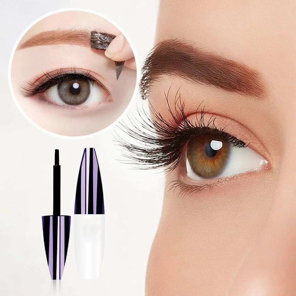 2pcs Easy Peel-Off Eyebrow Gel, 2025 Upgrade Tattoo Eyebrow Gel Easy Peel Off, Eyebrow Tattoo Peel Off, Transfer-proof Eyebrow Gels Waterproof for Women All Skin Types (2pcs #03)