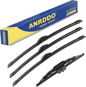 3 Wipers Factory Replacement For 2007-2014 Toyota FJ Cruiser Original Equipment Replacement Windshield Wiper Blades Set 16" 14" 14" 10" (Set of 4)