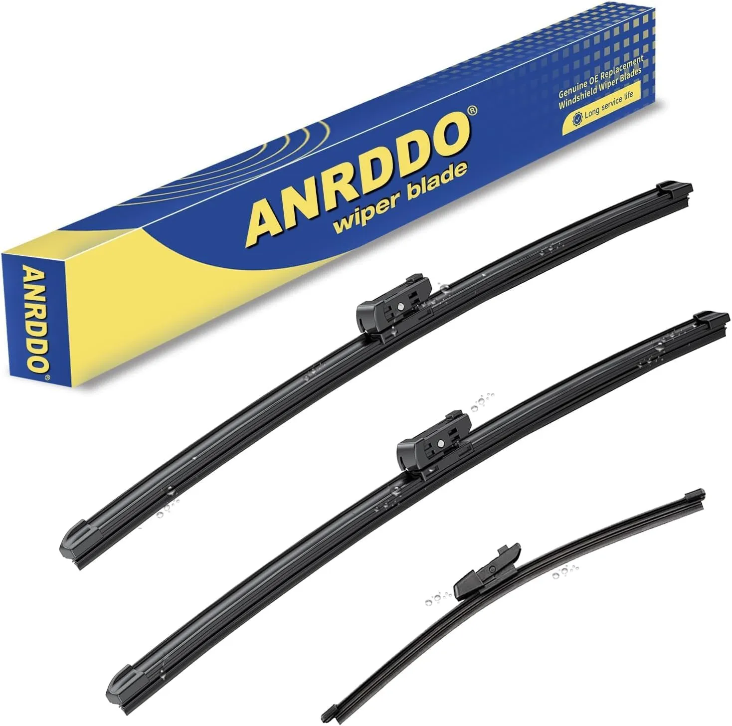 3 wipers Replacememt For 2018 2019 2020 20221 2022 2023 VW Volkswagen Atlas Original Equipment Replacement Wiper Blades Set - 26" 22" 12" (Set of 3) Top Lock