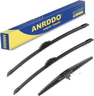 3 wipers Replacement for 2009 2010 2011 2012 2013 2014 2015 Honda Pilot Windshield Wiper Blades Original Equipment Replacement - 22" 21" 14" (Set of 3) U/J HOOK