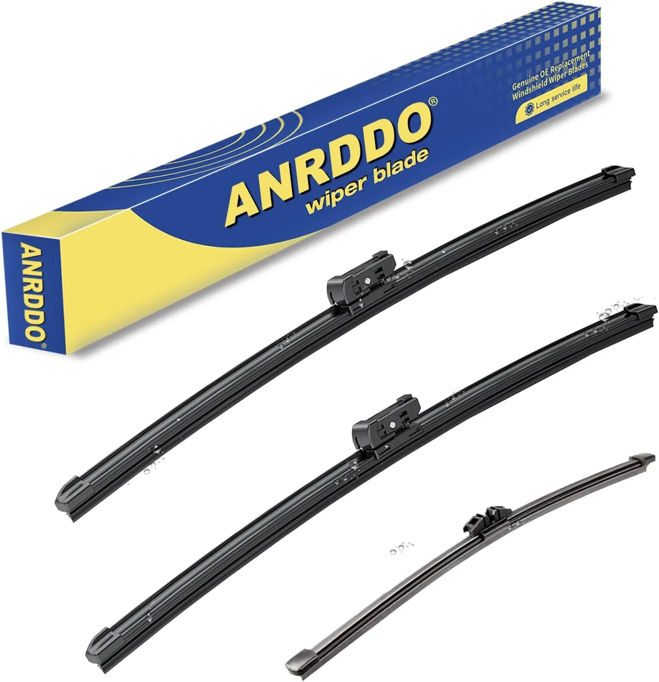 3 wipers Replacement For 2017 2018 2019 2020 2021 2022 2023 Mini Cooper Countryman, Windshield Wiper Blades Original Equipment Replacement - 23" 21" 10" (Set of 3)