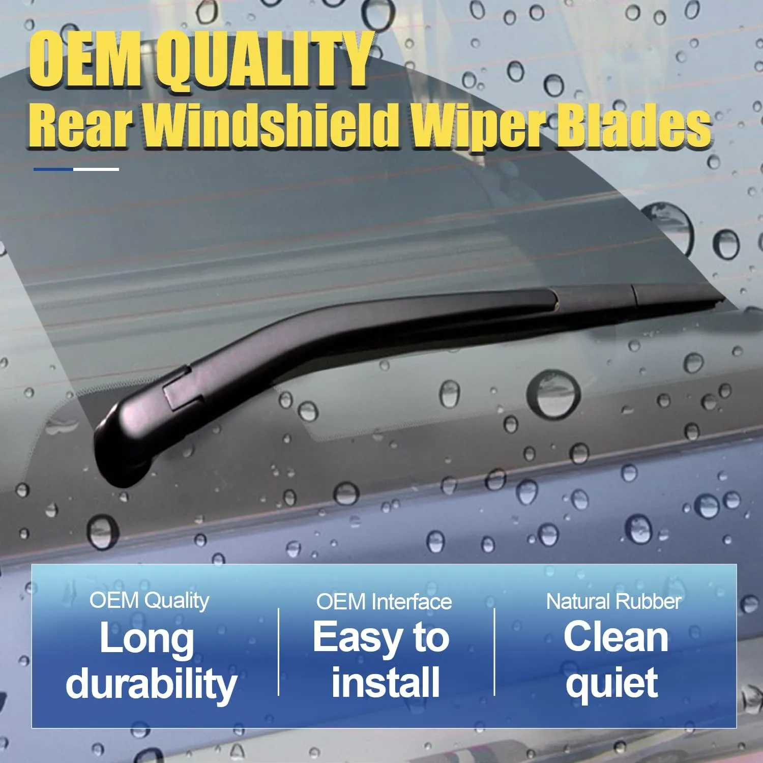 3 wipers Replacement for 2017 2018 2019 2020 2021 2022 Honda CRV CR-V, Windshield Wiper Blades Original Equipment Replacement - 26" 17" 12" (Set of 3) U/J HOOK