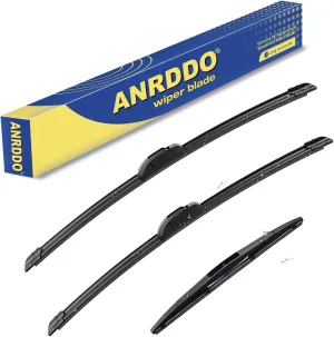 3 wipers Replacement for 2017 2018 2019 2020 2021 2022 Honda CRV CR-V, Windshield Wiper Blades Original Equipment Replacement - 26" 17" 12" (Set of 3) U/J HOOK