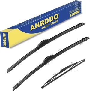 3 wipers Replacement for 2018 2019 2020 2021 2022 2023 Nissan Kicks Windshield Wiper Blades Original Equipment Replacement - 26" 16" 12" (Set of 3) U&J HOOK