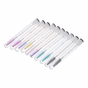 30pcs Disposable Eyelash Brush with Tube Spiral Applicators for Mascara Vibrant Colors Lightweight and Sturdy Design for Eyelash Extensions and Makeup Application