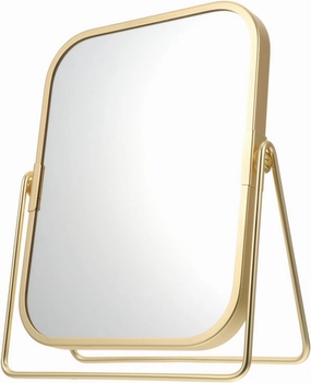 360degree Vanity Makeup Mirror with Metal Stand Swivel Tabletop Mirror for Makeup Grooming and Skin Care for Dressing Tables Bathrooms and Bedrooms