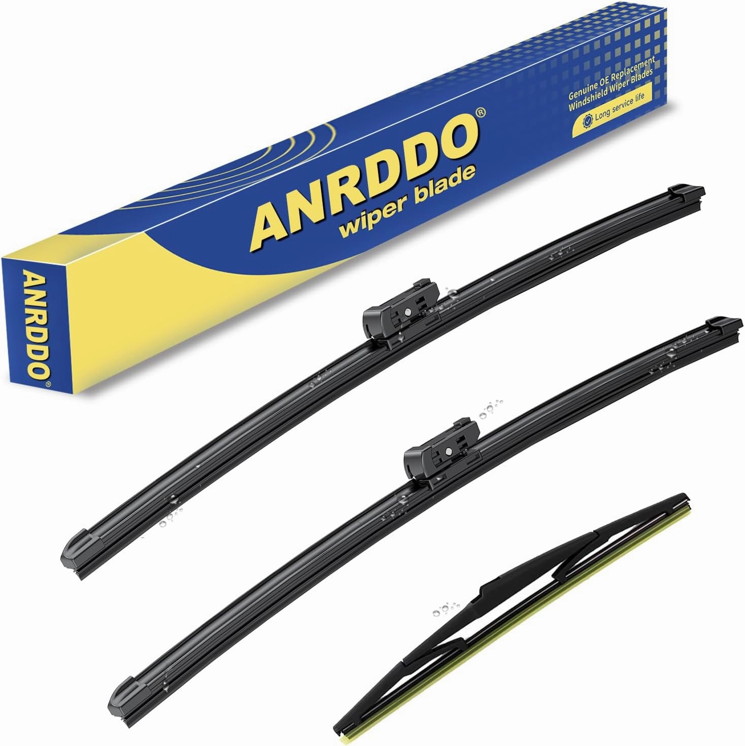 3 Wipers Factory Replacement For 2016 2017 2018 2019 2020 2021 2022 Lexus RX350 RX450h Original Equipment Windshield Wiper Blades Set 26" 21" 16" (Set of 3)