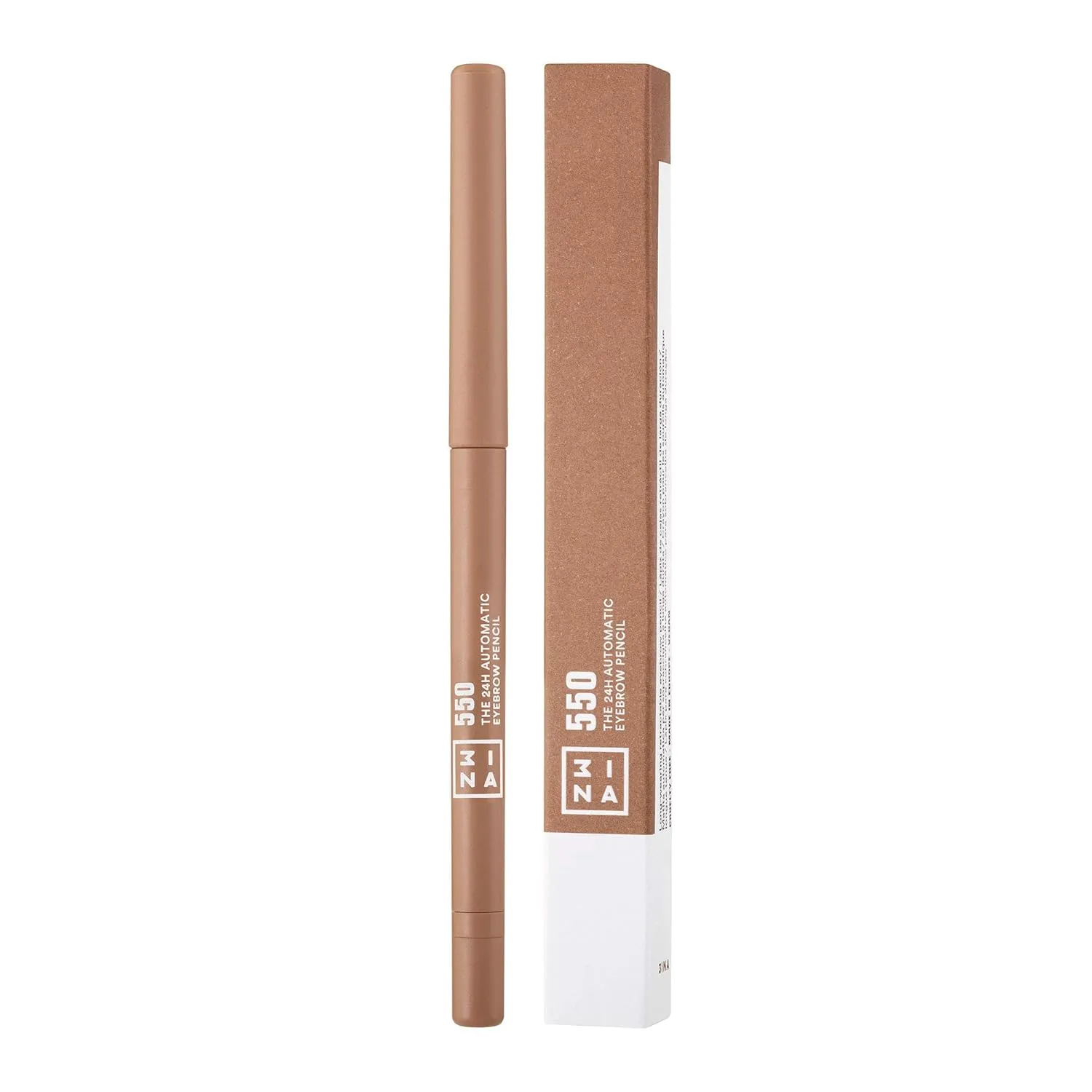 3INA The 24H Automatic Eyebrow Pencil 550 - Defines And Fills Your Eyebrows - Offers A 24H Waterproof Formula - Features An Integrated Sharpener And Automatic Format - Creamy - Blonde - 0.011 Oz