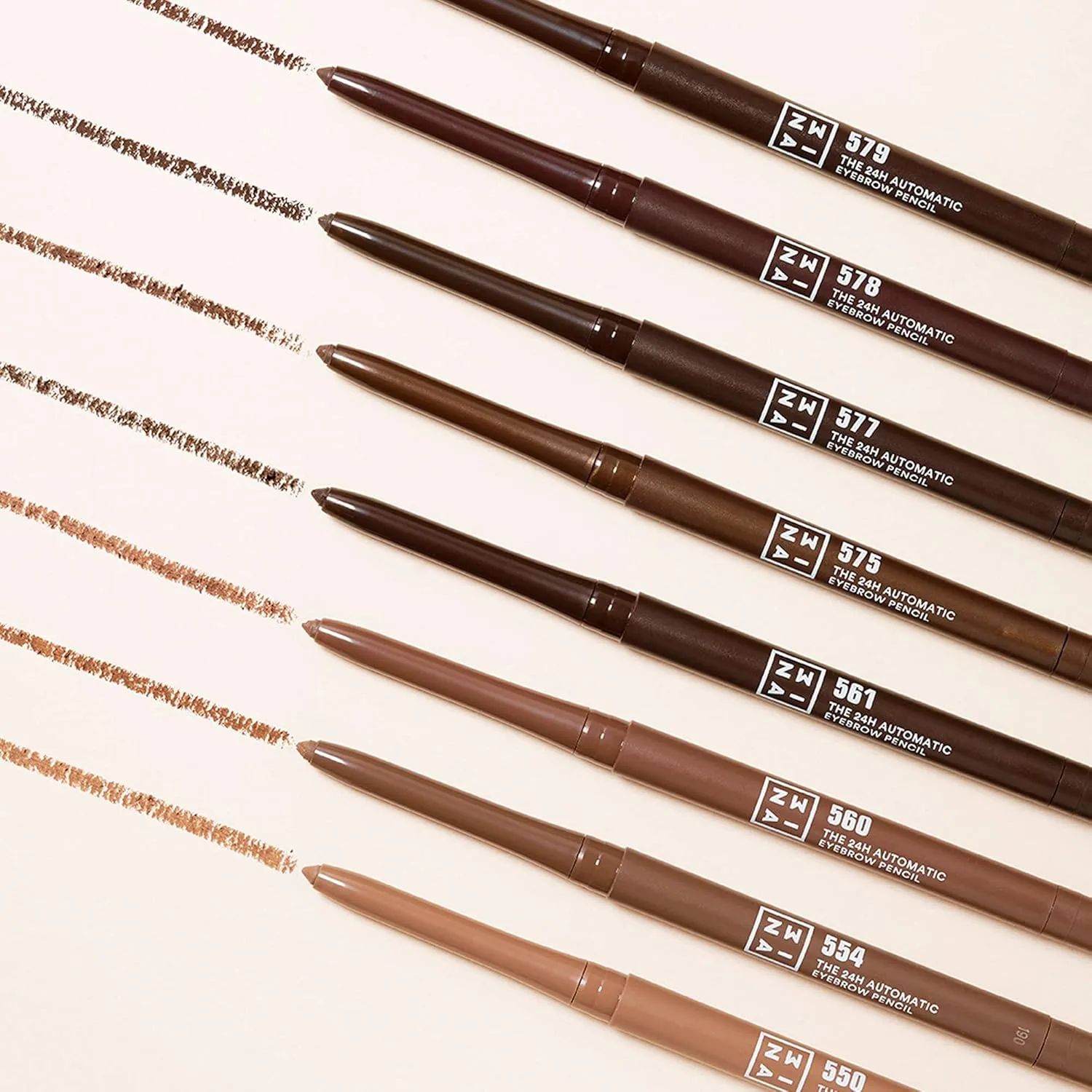3INA The 24H Automatic Eyebrow Pencil 561 - Defines And Fills Your Eyebrows - Offers A 24H Waterproof Formula - Features An Integrated Sharpener And Automatic Format - Creamy - Cold Brown - 0.011 Oz