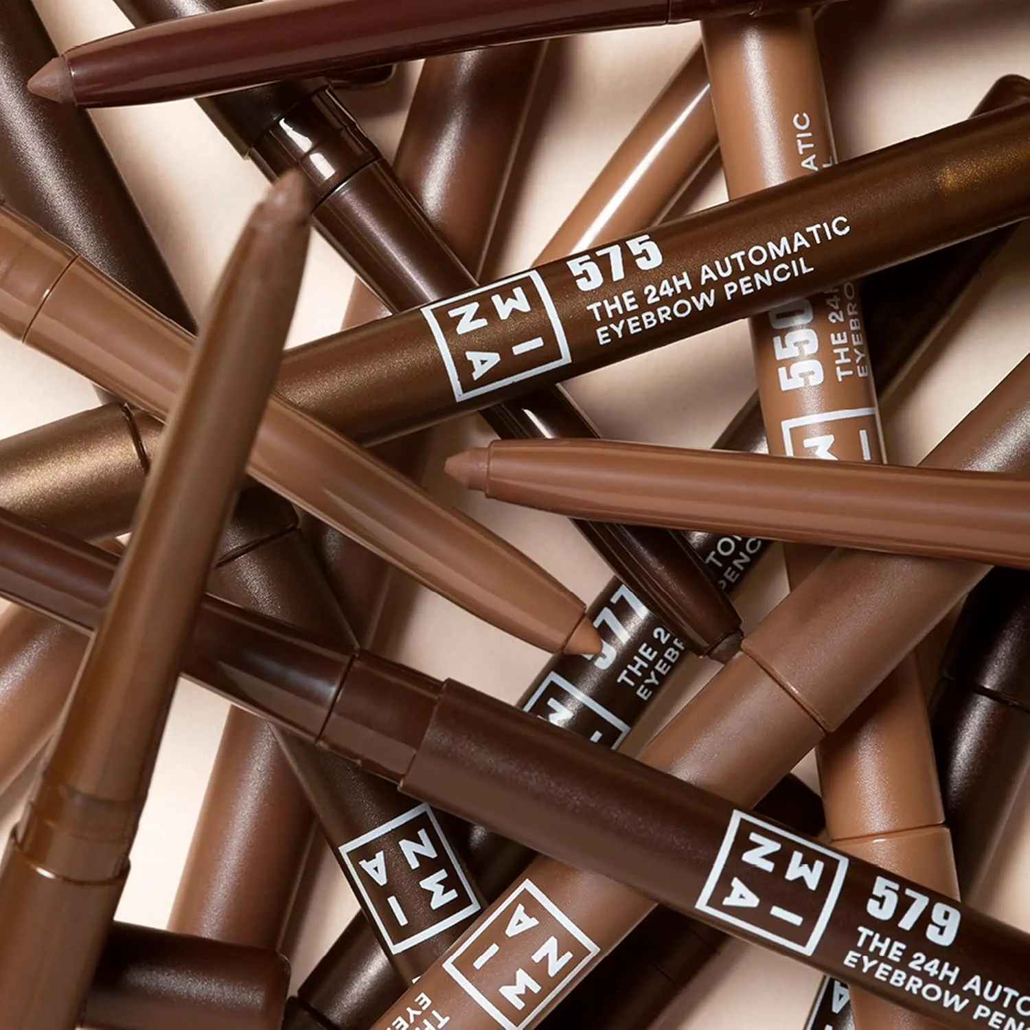 3INA The 24H Automatic Eyebrow Pencil 561 - Defines And Fills Your Eyebrows - Offers A 24H Waterproof Formula - Features An Integrated Sharpener And Automatic Format - Creamy - Cold Brown - 0.011 Oz