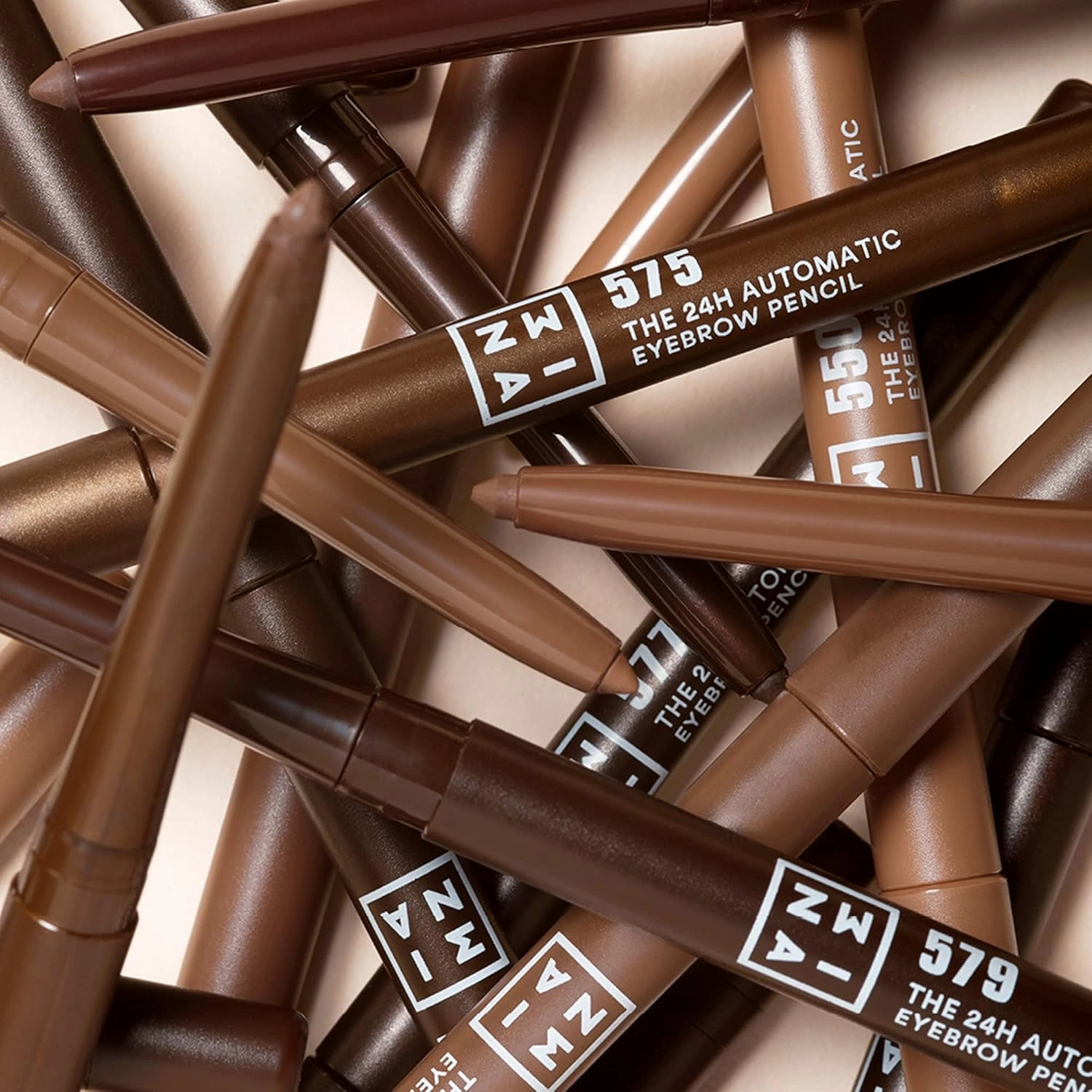 3INA The 24H Automatic Eyebrow Pencil 577 - Defines And Fills Your Eyebrows - Offers A 24H Waterproof Formula - Features An Integrated Sharpener And Automatic Format - Creamy - Gray Brown - 0.011 Oz