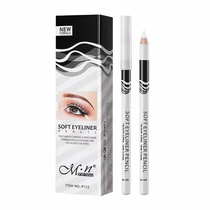 3pcs White Eyeliner Pencils Highlighter Eyeliner Pencil Brightener Eye Liners Waterproof Long-lasting Eyeshadow Women Makeup (3 PCS)
