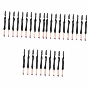3sets Professional Eyebrow Makeup Tools Dual Tip Brow Brush Set 10pcs*3