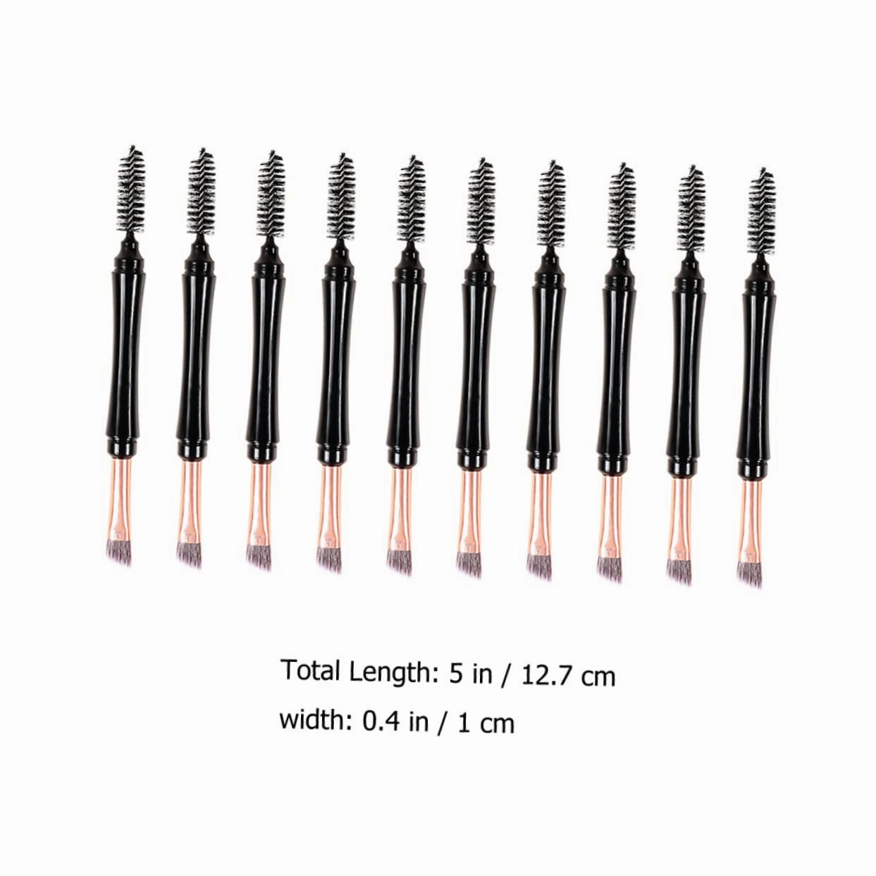 3sets Professional Eyebrow Makeup Tools Dual Tip Brow Brush Set 10pcs*3