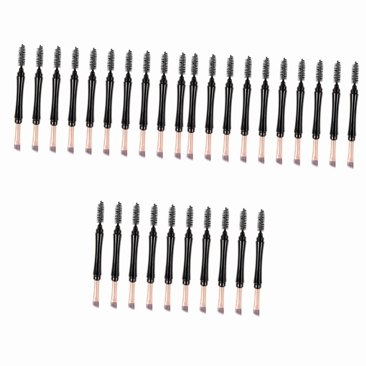 3sets Professional Eyebrow Makeup Tools Dual Tip Brow Brush Set 10pcs*3