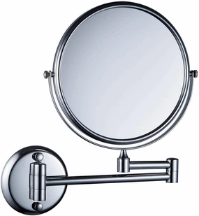 3X Magnifying Wall Mounted Makeup Mirror, Wall Mounted Vanity Cosmetic Mirror Two-Sided 360°Swivel Bathroom Adjustable Extension,8inchchrome(8inchchrome)