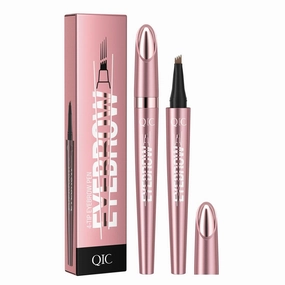 4D Four-Tip Eyebrow Pen - Waterproof, Long-Lasting, Smudge-Proof, Easy to Use for Perfect Brows and Defined Eyes - Black Eyebrow Pencil