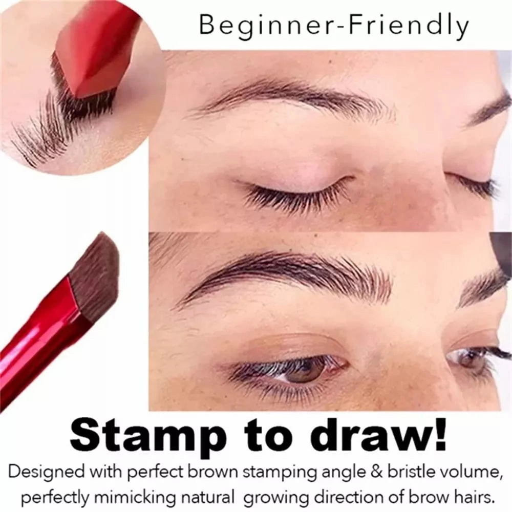 4D Hair Stroke Brow Stamp Brush – Perfectly Defined Brows