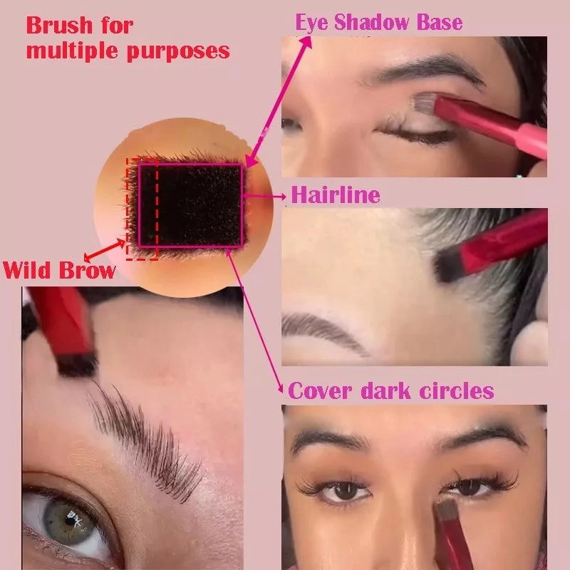 4D Hair Stroke Brow Stamp Brush – Perfectly Defined Brows