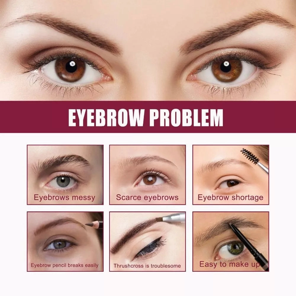 4D Hair Stroke Brow Stamp Brush – Perfectly Defined Brows