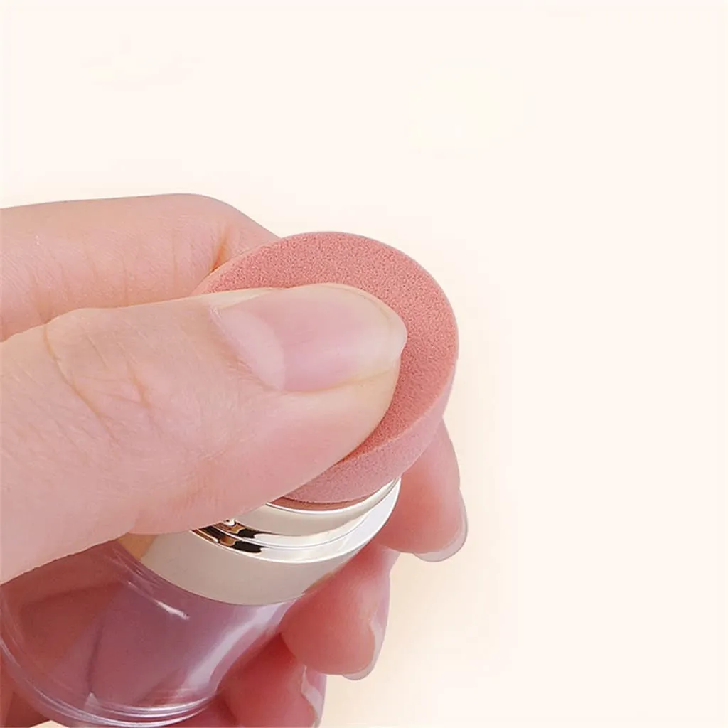 5 In 1 Portable Retractable Makeup Brushes For Foundation Eyebrow Lip Eyeshadow Loose Powder Cosmetic Set Makeup Brush Tools, Argento