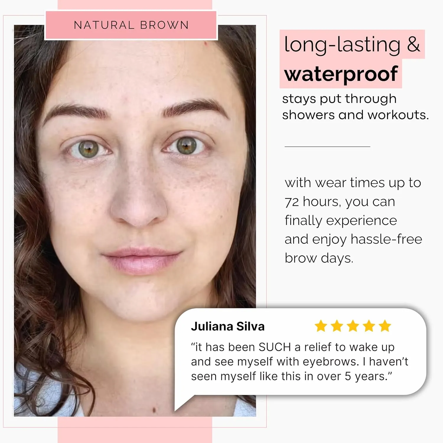 5 Pack Temporary Eyebrow Tattoos Waterproof Eyebrow Stickers, False Tattoos Hair Like Peel Off Instant Transfer Brows For Women And Men | Natural Strokes, Shaping (chic, ash brown)