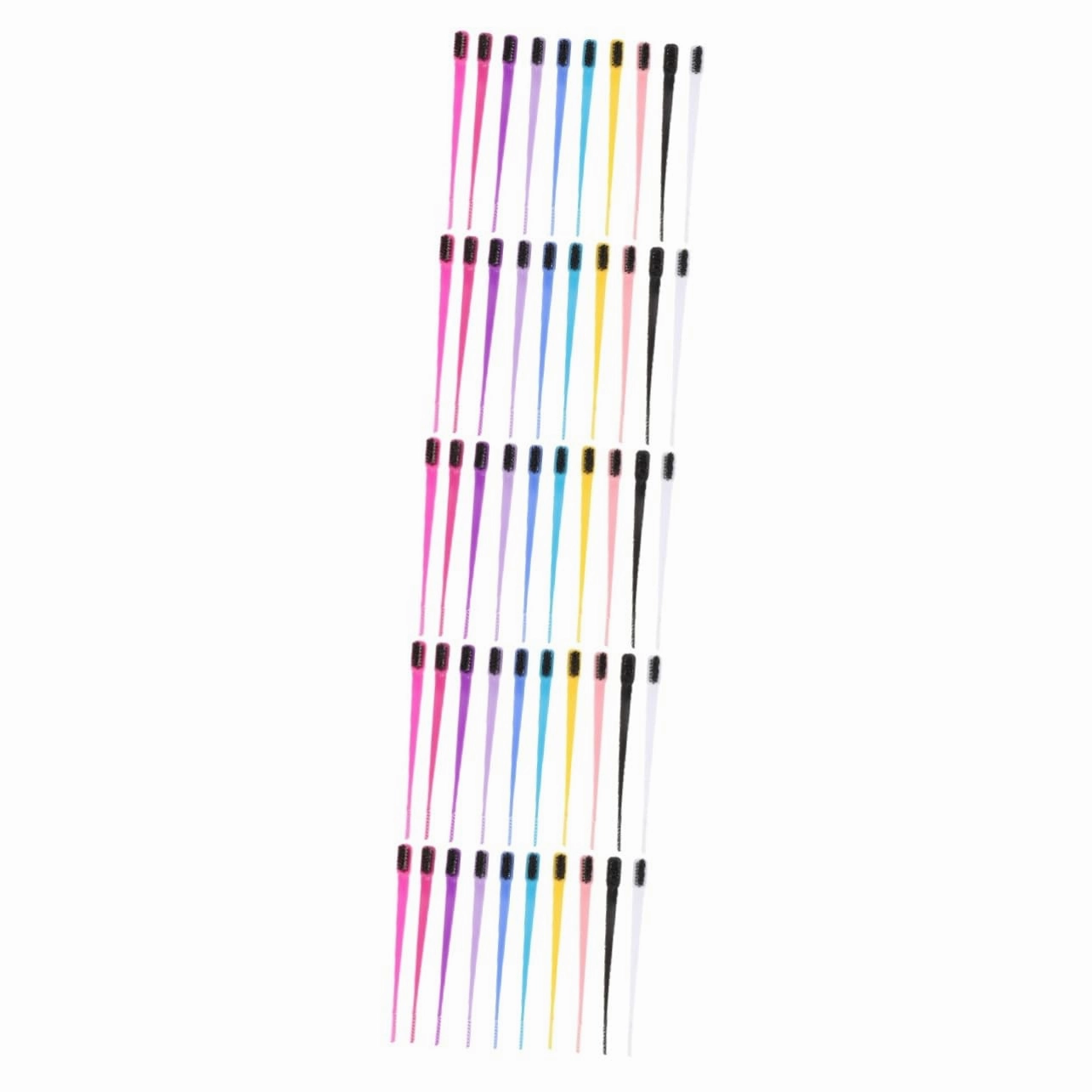 50pcs Dual Tip Eyebrow Brush Lash Comb Portable Eyebrow Spoolie Brush Beauty Tool for All Makeup