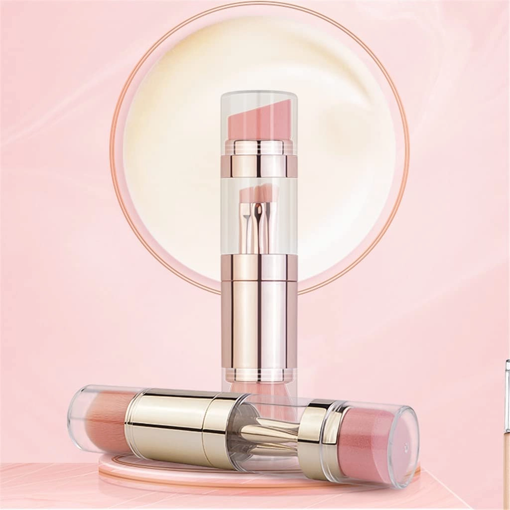 5 In 1 Portable Retractable Makeup Brushes For Foundation Eyebrow Lip Eyeshadow Loose Powder Cosmetic Set Makeup Brush Tools(E)