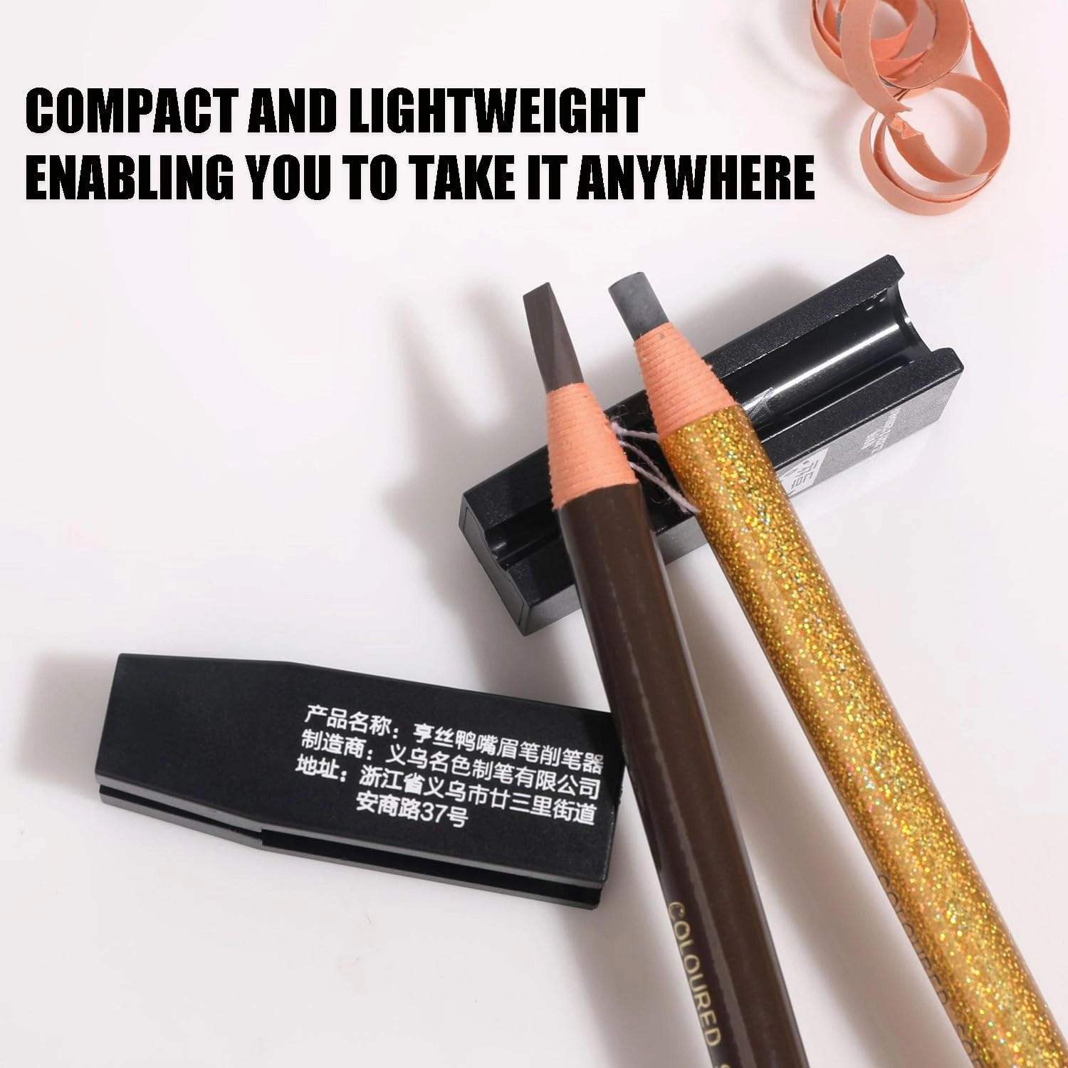 5 Pcs 2 in 1 Eyebrow Pencil Sharpener, Duckbill-Shape Eyebrow Sharpener Auxiliary Tool for Peel Off Brow Pencils