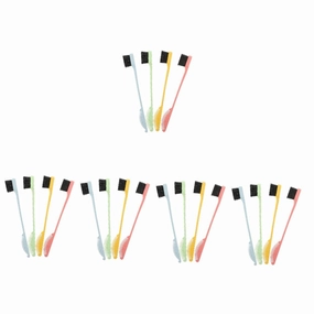 5sets Professional Eyebrow Brush Dual Tip Bristle Hairline Brush Combs 4pcs*5