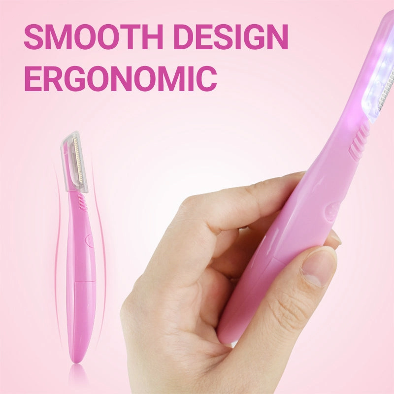 🔥2025 New products🌸 Precision Manual Eyebrow Trimmer with Light