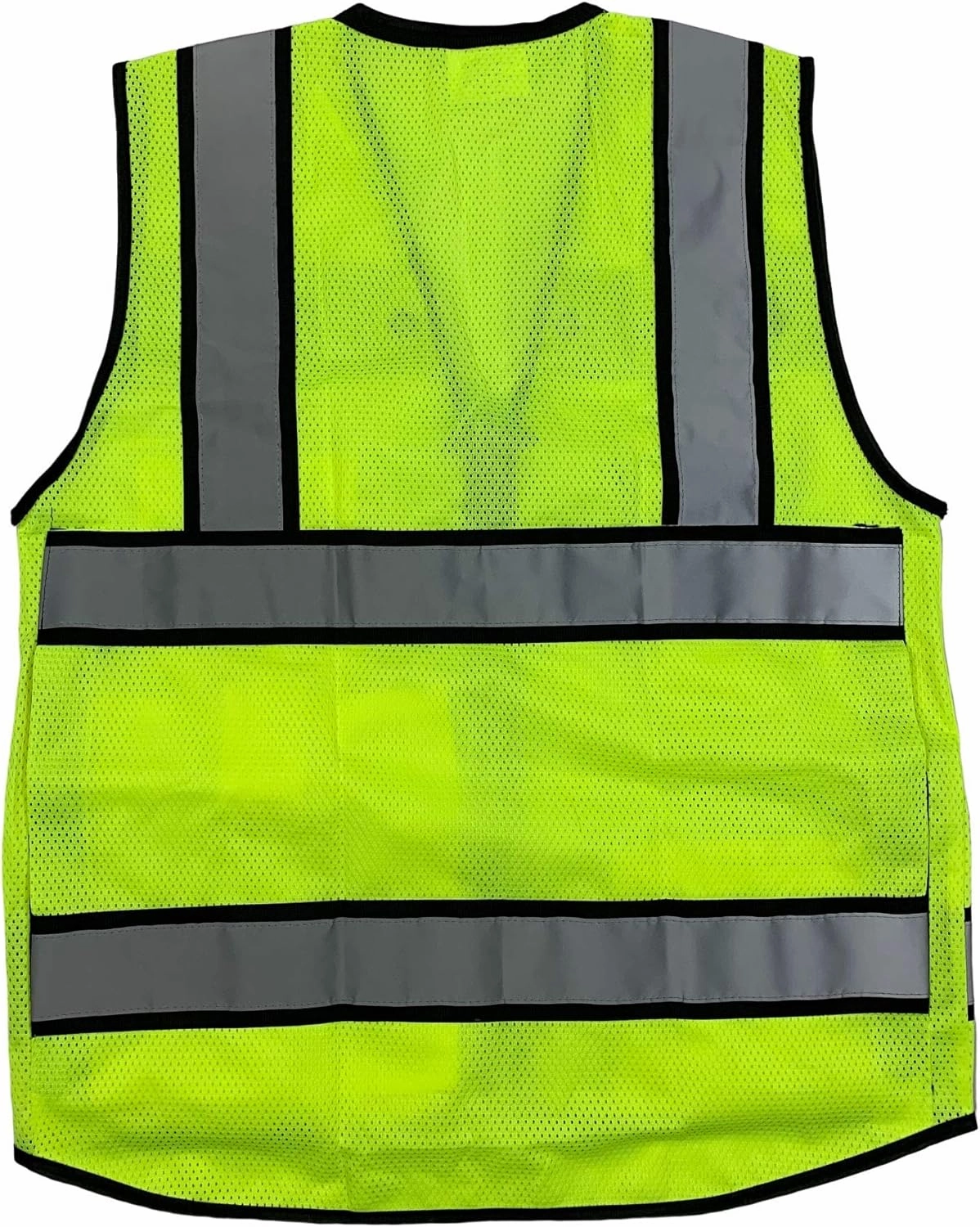 (B Engineer Safety Vest, High Visibility Reflective Safety, Vest Mesh with Zipper and pockets